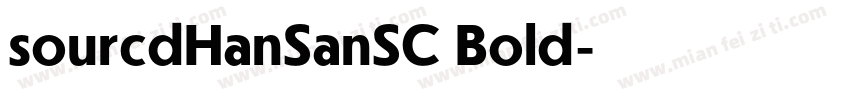 sourcdHanSanSC Bold字体转换